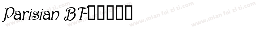 Parisian BT字体转换